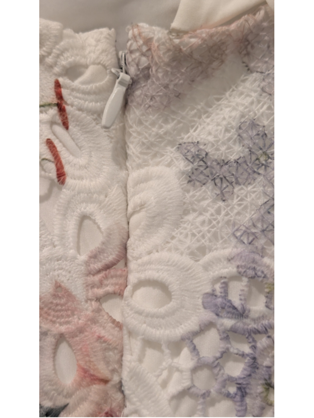 Arose Studio NWT Floral Lace Crochet Midi Maxi Dress White Pastel M $198 - Picture 9 of 13